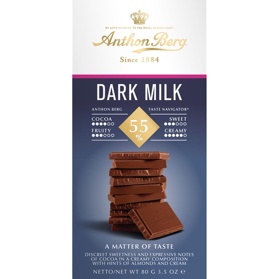 Anthon Berg Dark Milk 55% 80g