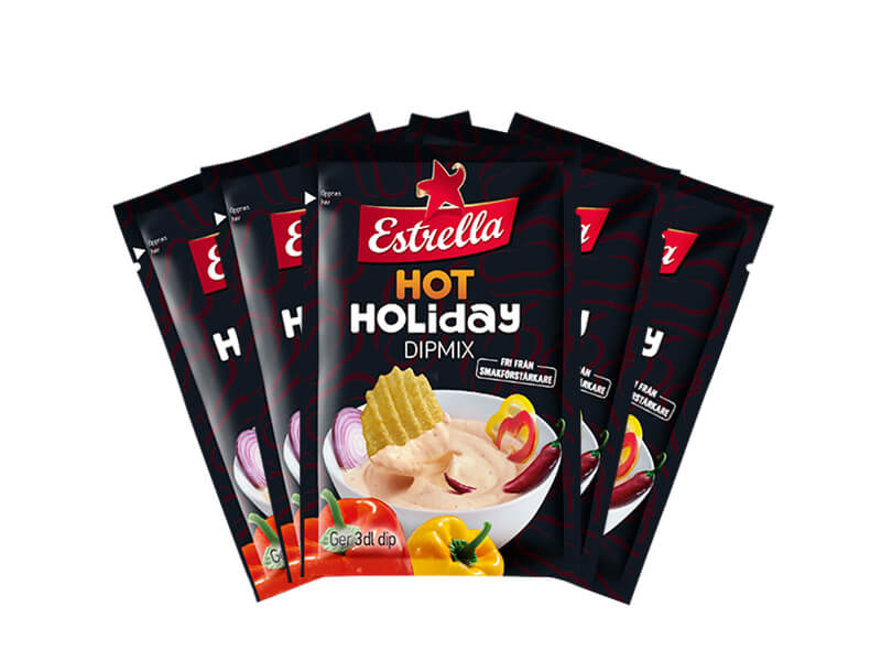 Läs mer om Estrella Dipmix Hot Holiday 22g x 5st