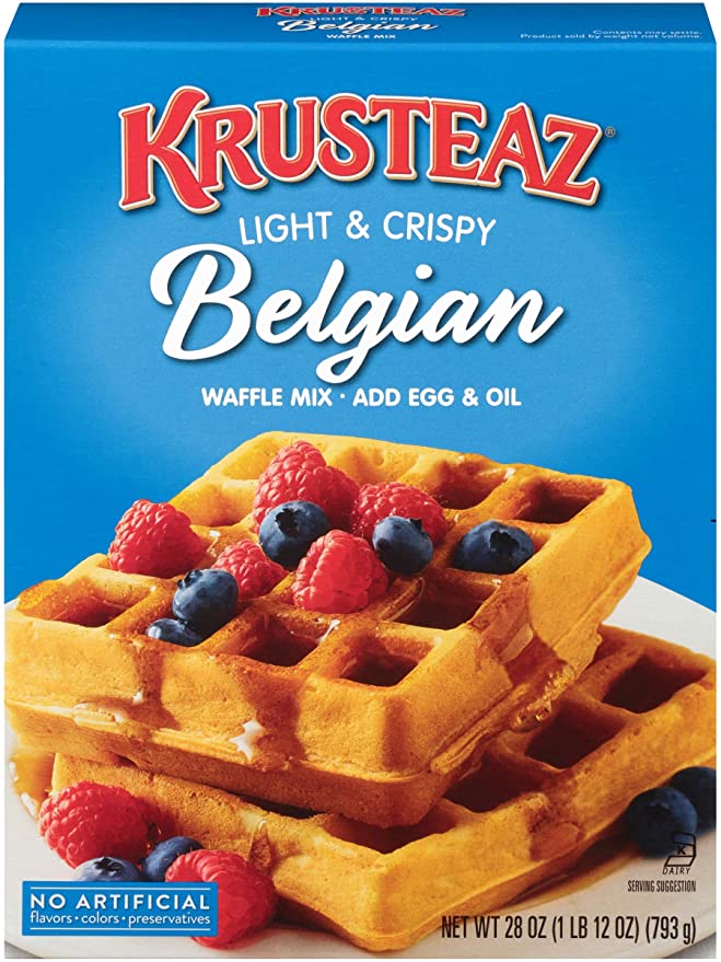 Läs mer om Krusteaz Belgian Waffle Mix 793g