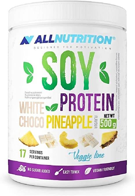 Allnutrition Soy Protein - White Chocolate Pineapple 500g