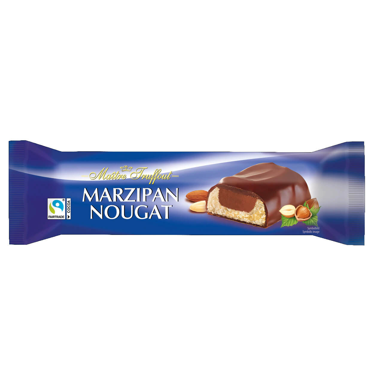 Maitre Truffout Marzipan Nougat with Milk Chocolate 75g