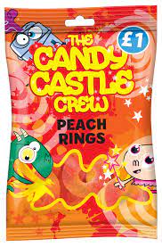 Candy Castle Crew Peach Rings 120g