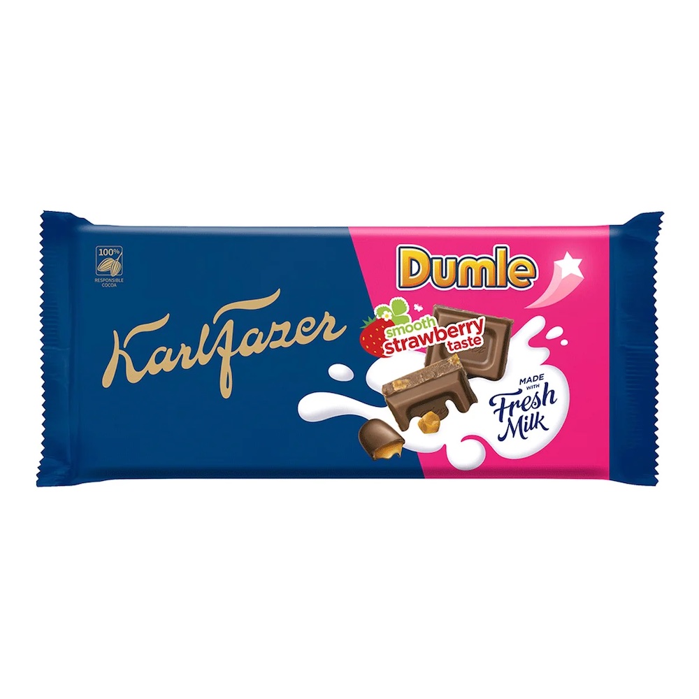 Karl Fazer Dumle Smooth Strawberry 145g