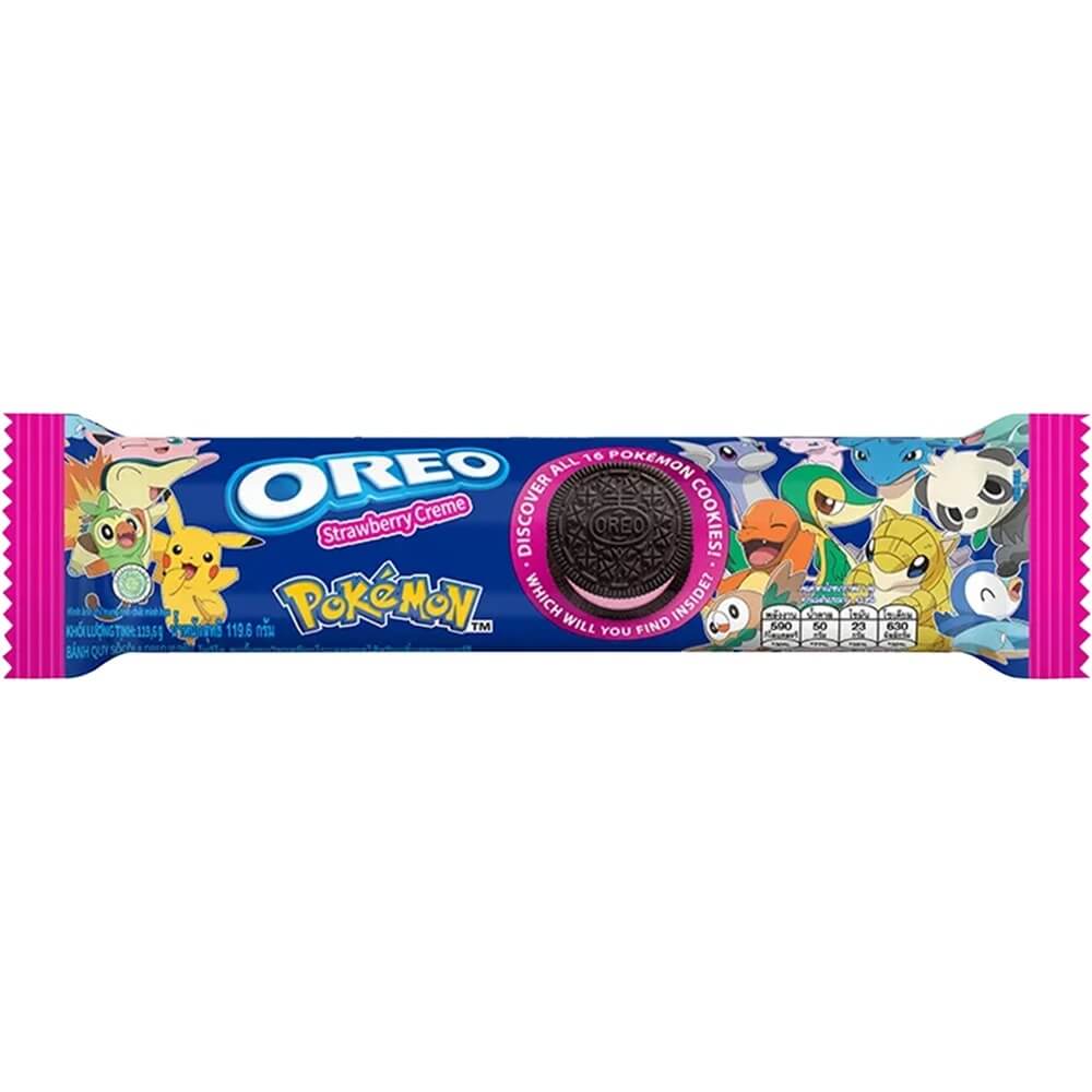 Läs mer om Oreo Pokemon Strawberry Creme Rulle 119.6g