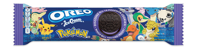 Läs mer om Oreo Pokemon Ice Creme Blueberry Rulle 119.6g