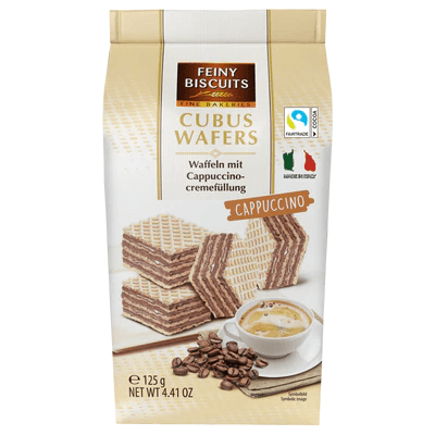 Feiny Biscuits Cubus Wafers Cappuccino 125g