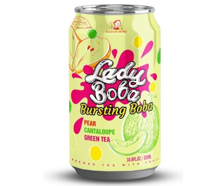 Lady Boba Pear Cantaloupe Bubble Tea 320ml