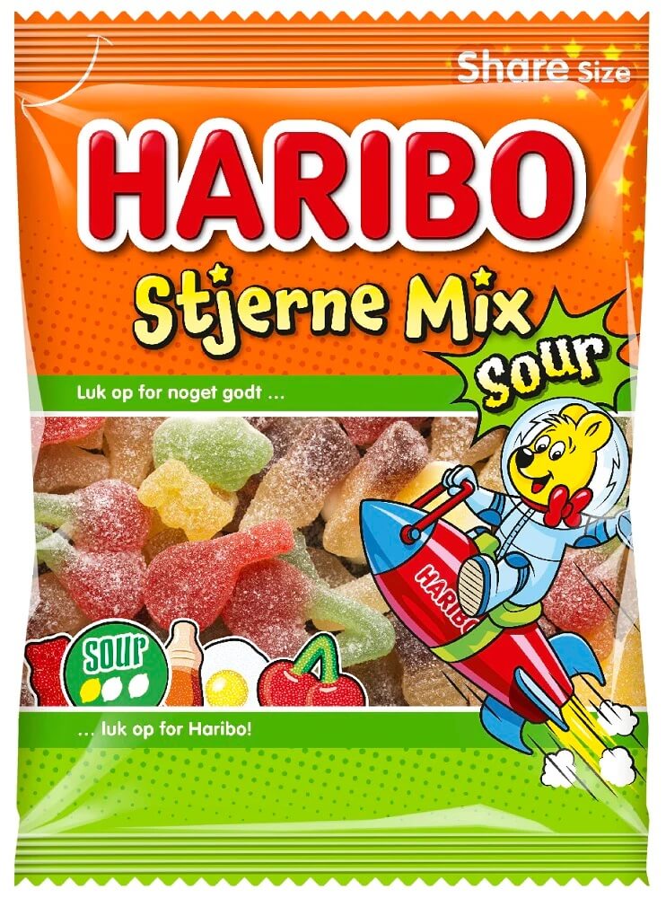 Läs mer om Haribo Stjärn Mix Sur 150g