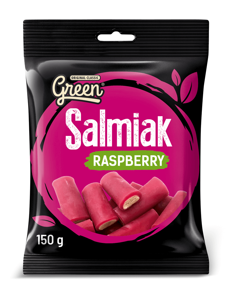 Läs mer om Green Original Salmiak & Raspberry 150g