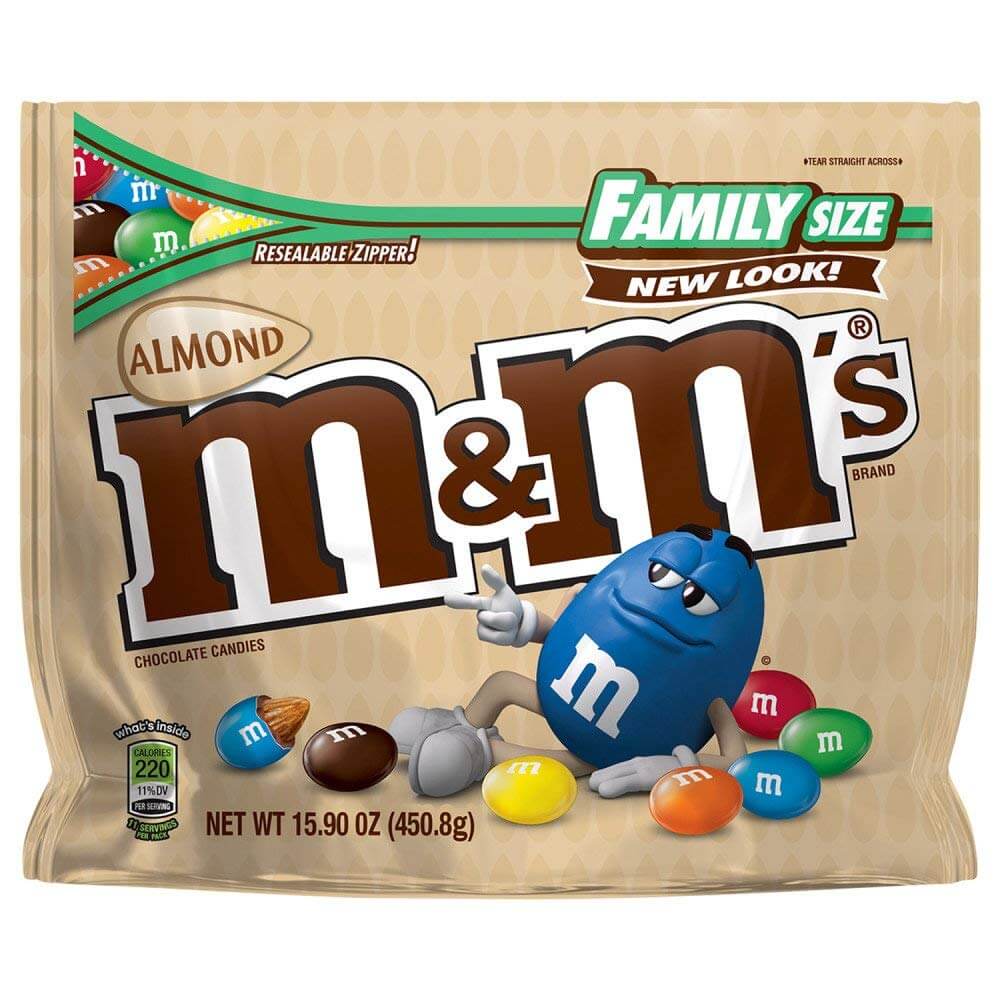 Läs mer om M&Ms Almond Family Size 425g