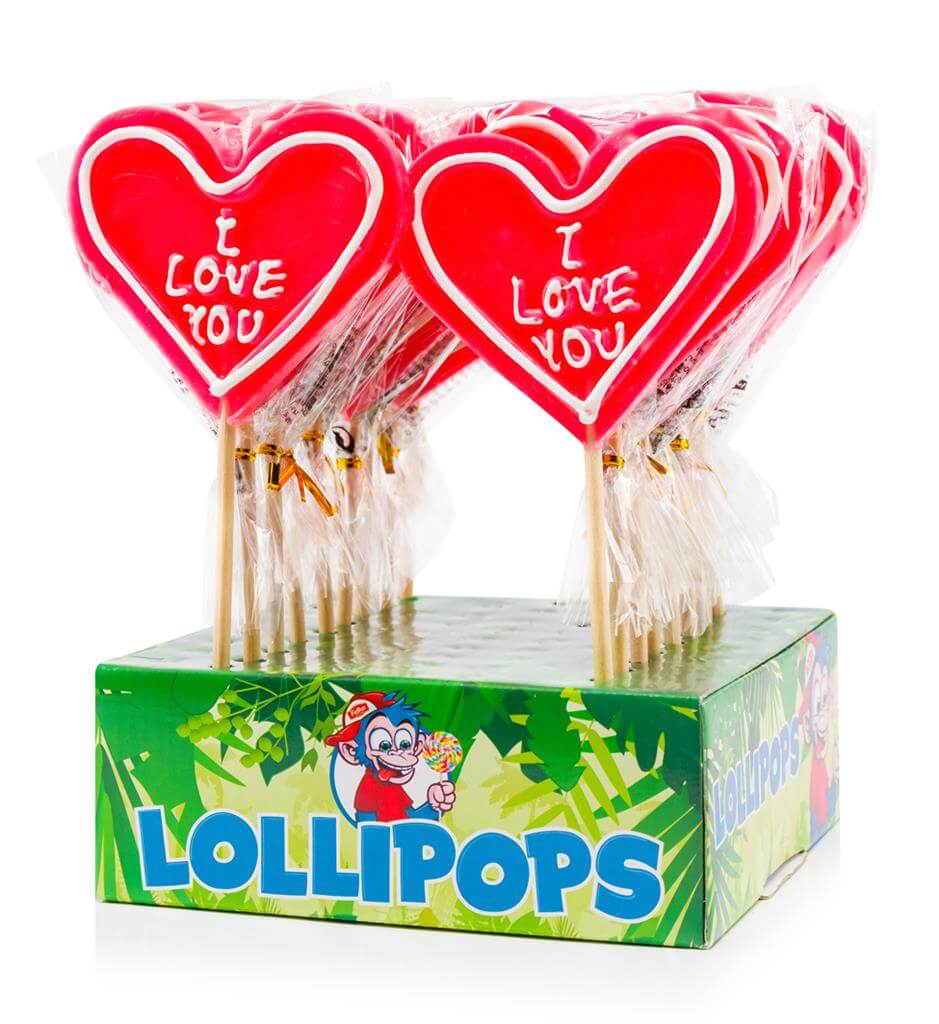 Läs mer om Felko Lolly Heart I Love You 80g