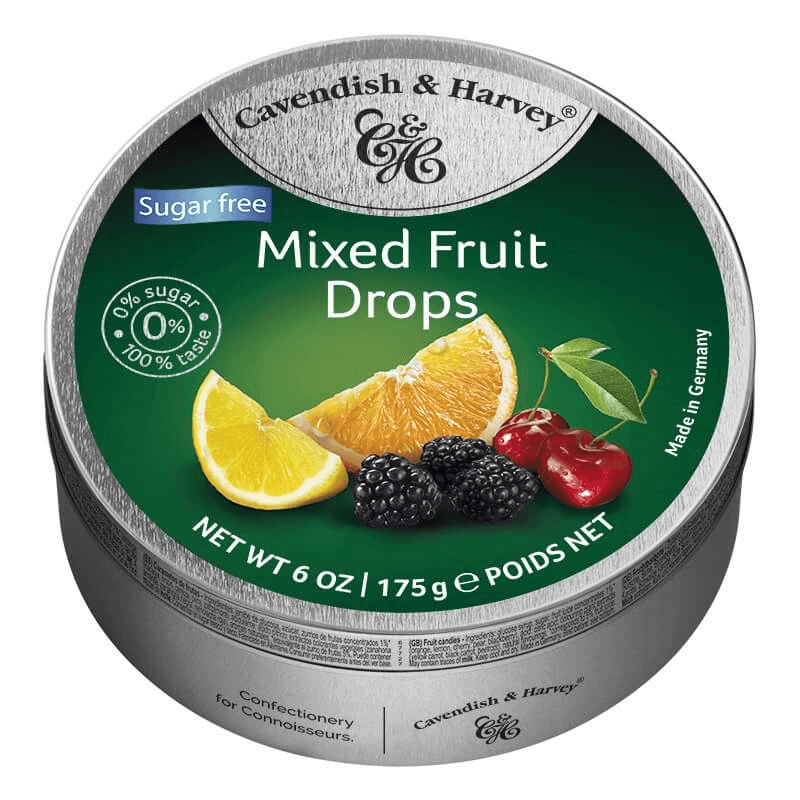 Läs mer om Cavendish & Harvey Mixed Fruit Drops Sugarfree 175g