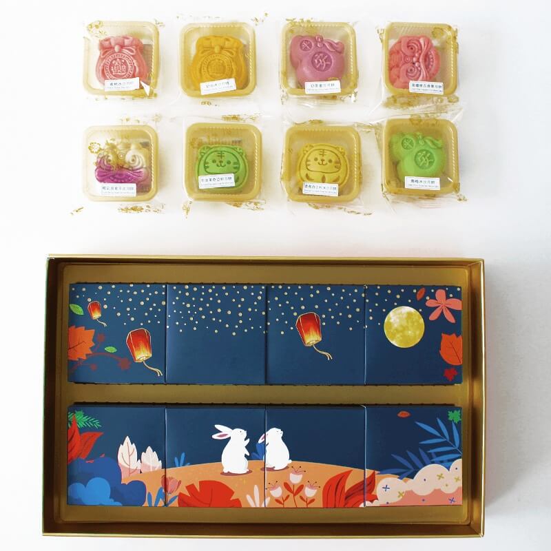 Läs mer om Tokimeki Mooncake Eight Lucky Stars Gift Box 400g