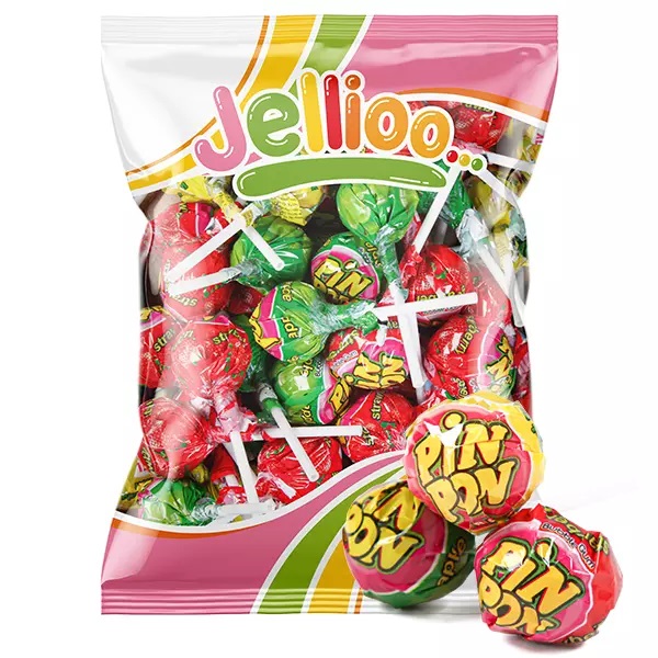 Läs mer om Pin Pon Lollipop Gum Sour Mix 53st