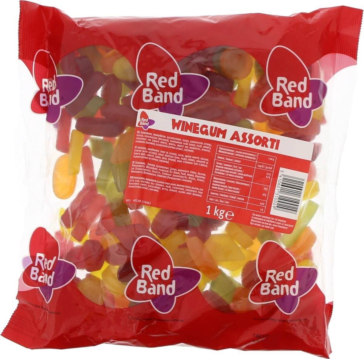 Läs mer om Red Band Winegums 1kg