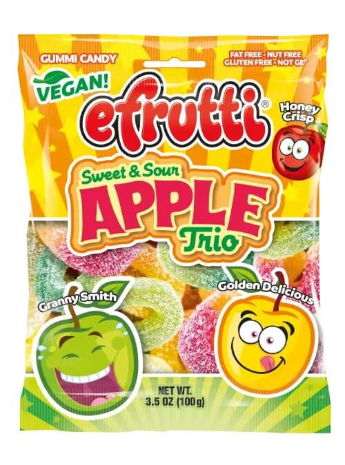 Läs mer om eFrutti Sweet & Sour Apple Trio 100g