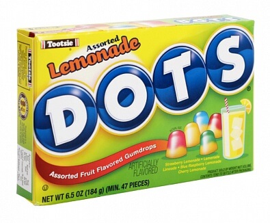 Läs mer om Tootsie Dots Lemonade Box 184g