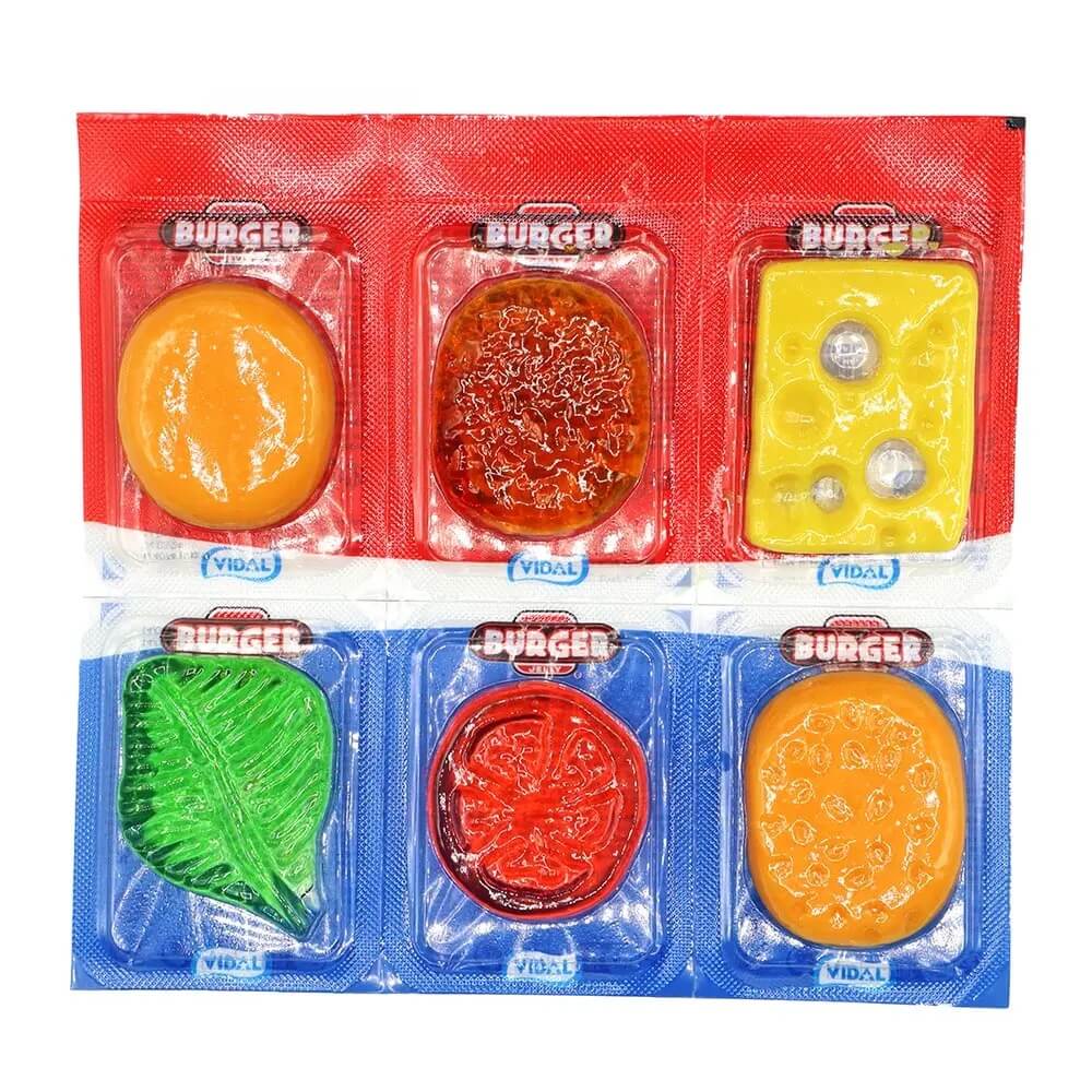 Läs mer om Vidal Burger Jelly 6-pack 66g