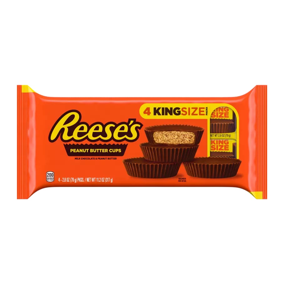 Läs mer om Reeses Peanut Butter Cups King Size 4-pack 318g