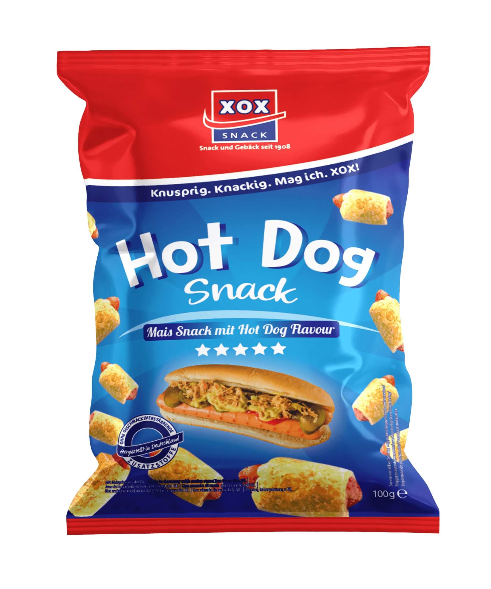 Läs mer om XOX Hot Dog Snack 110g