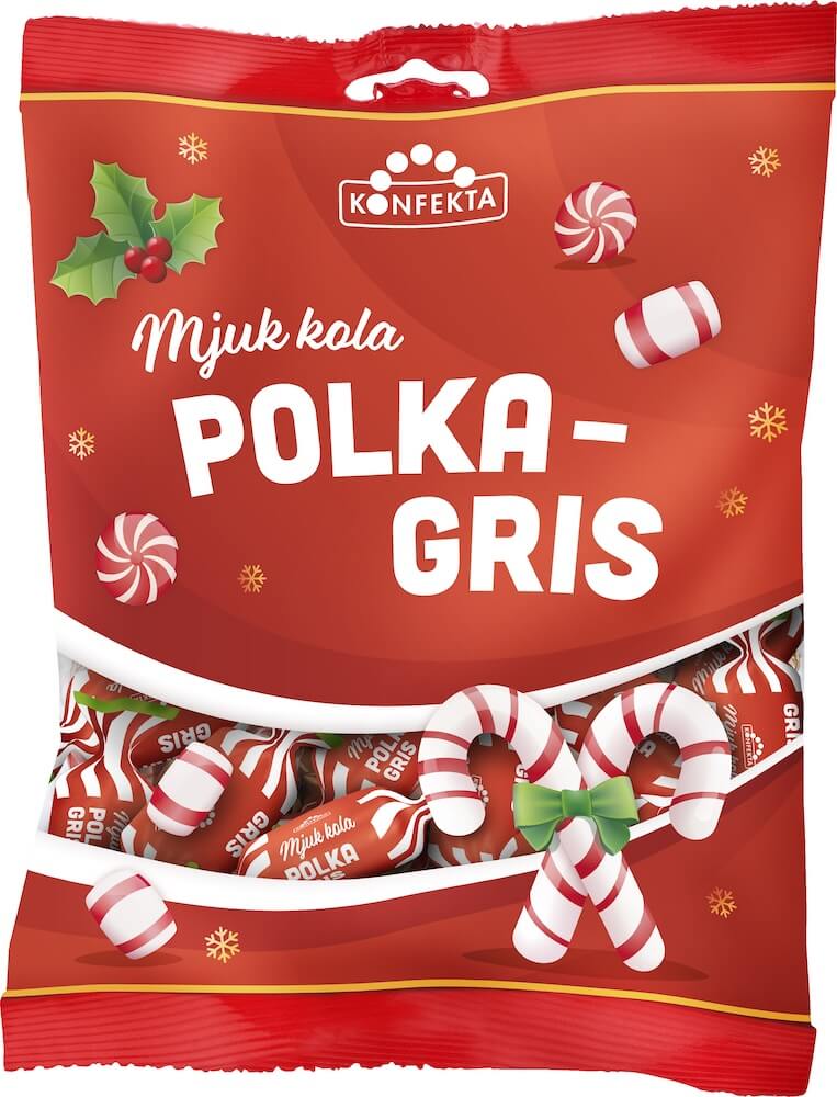 Konfekta Mjuk Kola Polkagris 110g