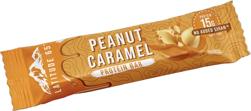 Läs mer om Latitude 65 Proteinbar Peanut Caramel 45g