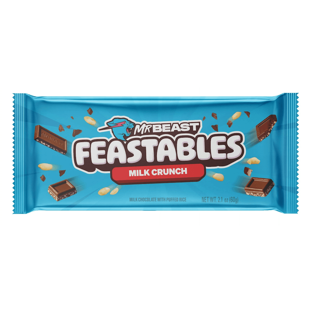 Läs mer om MrBeast Feastables Milk Chocolate Crunch Bar 60g