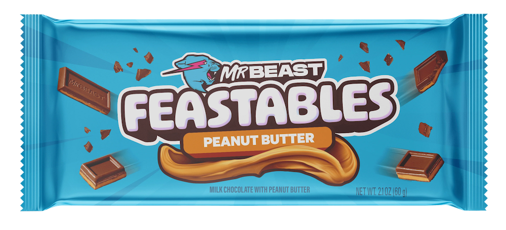 Läs mer om MrBeast Feastables Peanut Butter Milk Chocolate Bar 60g