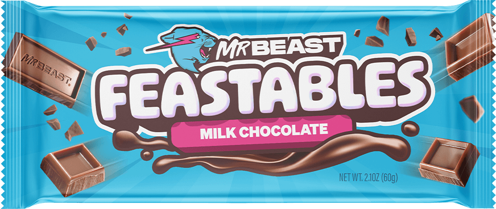 Läs mer om MrBeast Feastables Milk Chocolate Bar 60g