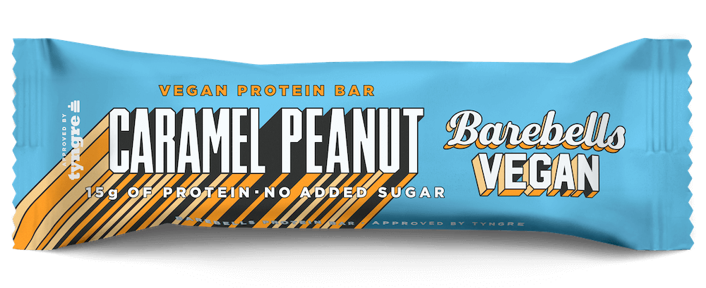 Läs mer om Barebells Vegan Protein Bar Caramel Peanut 55g